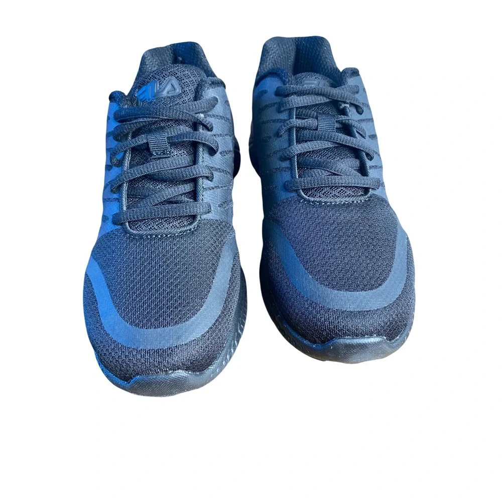 Fila Fantom 5‎ Kids Running Shoes Triple Black Sneakers 3RM01454-001 Size 5Y